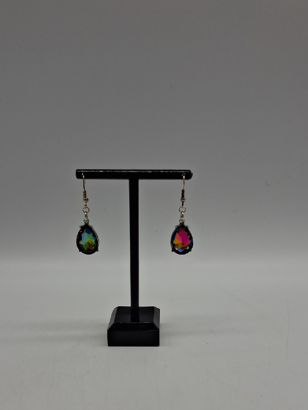 Multicolor Teardrop Crystal Dangle Earrings - Women Jewelry